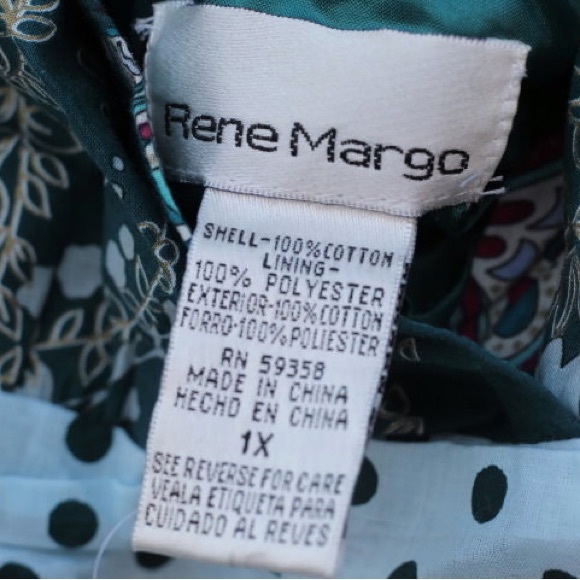 Rene Margo Halter Dress Floral Butterfly Polka Dots - Picture 2 of 4